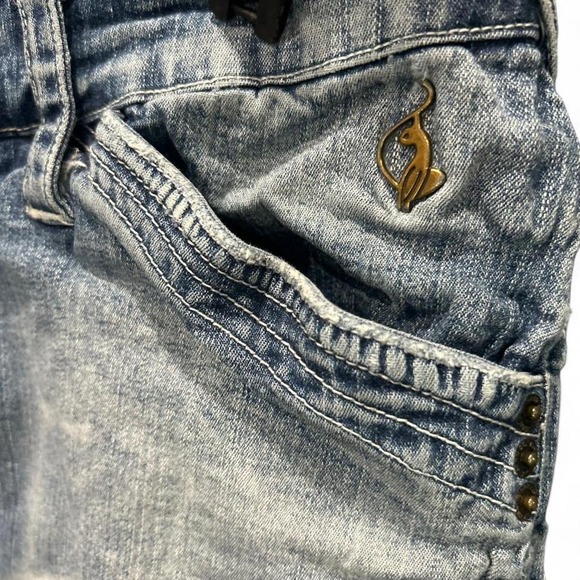 Y2K blue denim mini skirt by babyphat size 16 (L7) - Picture 4 of 8